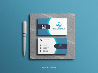 A Modern Professional Business Card Design | New | Minimal blue brand branding business card creative design graphic design identity logo marketing modern new professional stationary template vector visuals