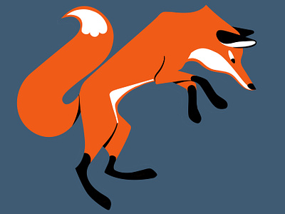 Respect the Pounce animal animal illustration character digital art drawing flat flat illustration fox fox character fox drawing fox illustration foxdrawing illustrated illustration sticker vector vector illustration