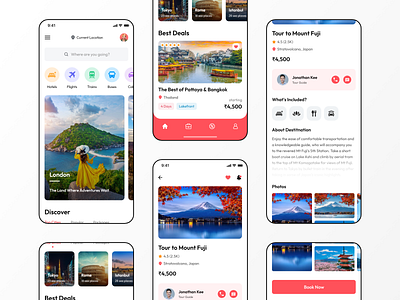 Travel Service - Travel App app ios minimalist tour tourism travel travelling ui uidesign uiux