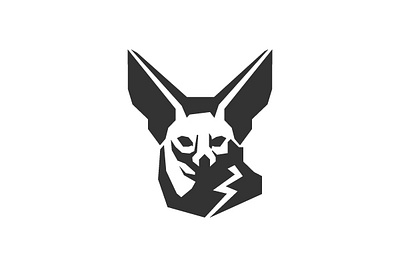 FENNEC FOX abstract branding clean fennec fox logo sillouette simple speed tech