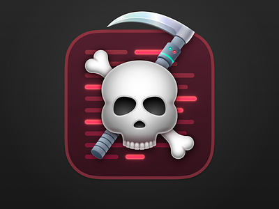 Reaper Icon app icon icon reaper scythe skull and cross bones