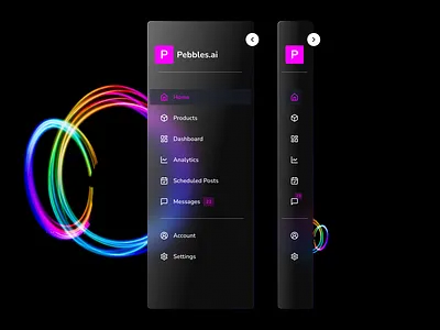 Sidebar Navigation | UI Design dashboard design navigation sidebar ui ui design