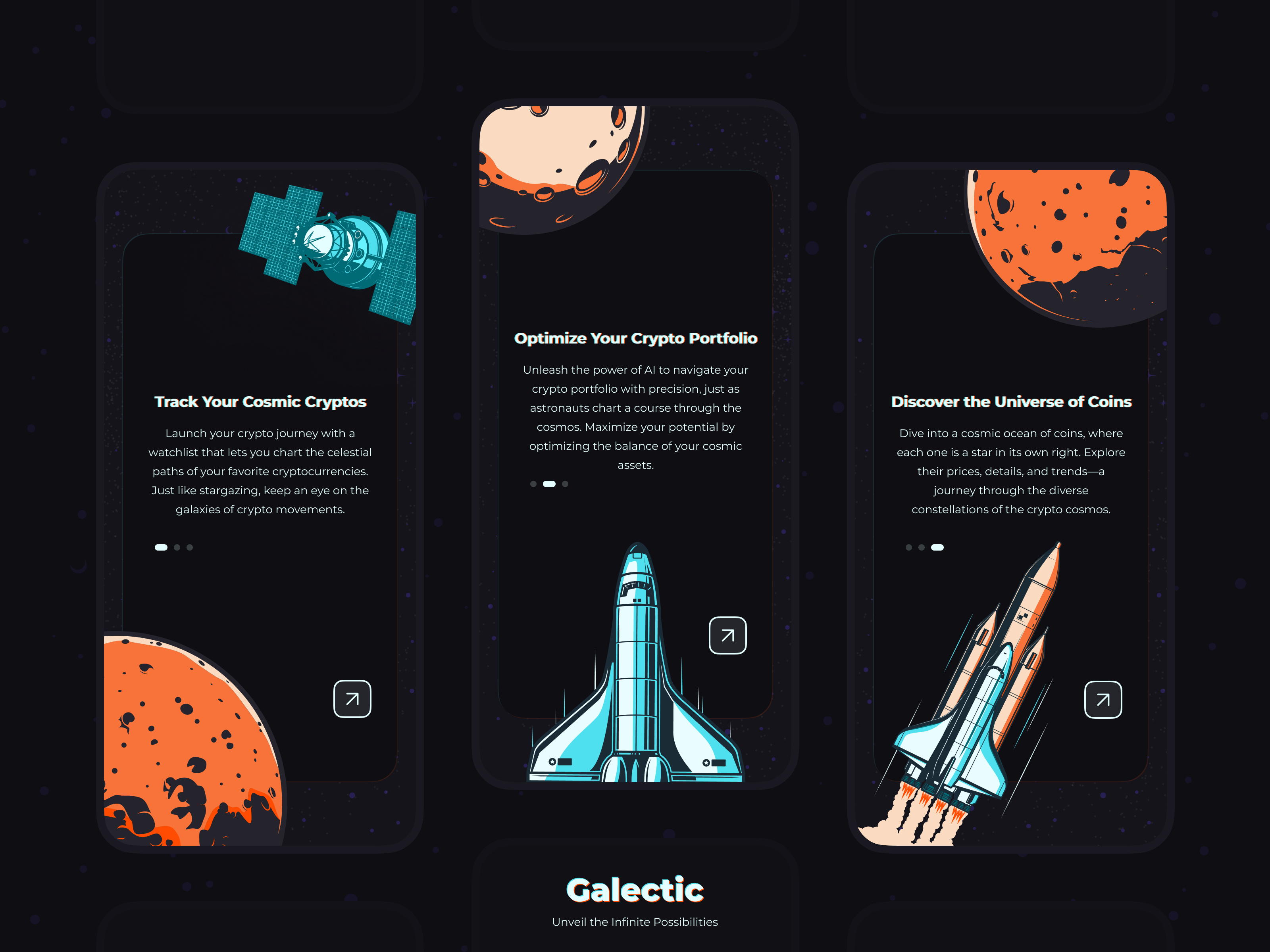 Unveiling Cosmic Crypto Onboarding: A Galactic Design Journey by Kiarash  Amalivand for Dmazing on Dribbble