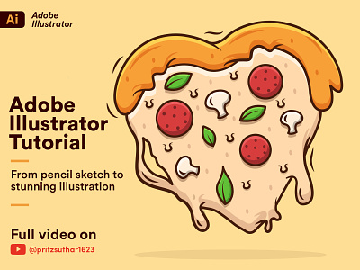 Vector pizza graphics in Adobe Illustrator..! graphic design illustration pizzagraphics