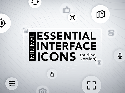 Essential Interface Icons app graphic design icon iconography interface lineart minimal ui ux vector
