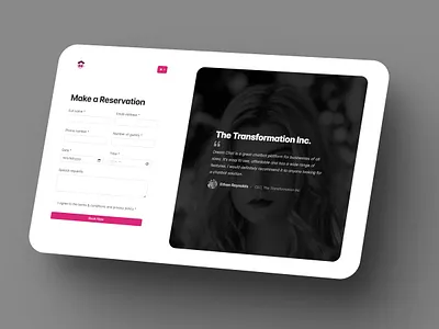Booking Page booking bootstrap css html ui uiux web design