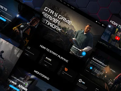 💥 GTA California Roleplay website design 👑 branding design graphic design gta gta5 landing page ui ui design ui ux uiux web design website design website ui