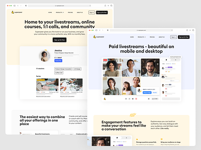 Superpeer Product Pages landing landing page product page saas saas page superpeer