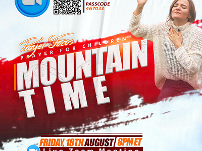 Zoom meeting Flyer church flyer church flyer design design facebook flyer flyer design freelancer graphic design instagram online prayer prayer time zoom zoom flyer