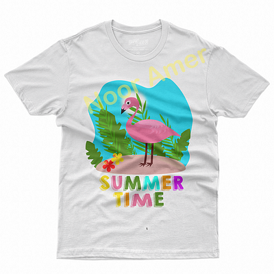 Designing a t-shirt for the summer season. art of day boy branding colorful design cute design design digital filmango girl graphic art graphic design illustration illustration art logo nature pink printable summer t shirt vector