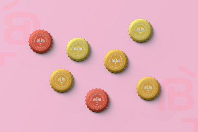 Bad Apple Brewery - Bottle Caps adobe illustrator branding design graphic design logo