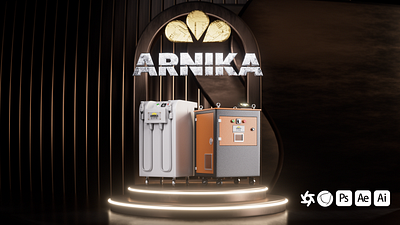 "Arnika Dental Equipment" 3d 3d modeling 3d product design advertising cinema4d dentist medical motion graphics