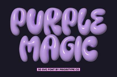 Purple Magic Font design display fonts font fonts graphic design