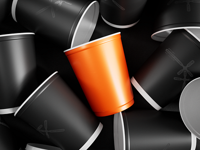 Ad victoriam per mare // Arrangement with cups 3d 3dillustration abstract c4d cup cups graphic design render