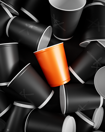 Ad victoriam per mare // Arrangement with cups 3d 3dillustration abstract c4d cup cups graphic design render