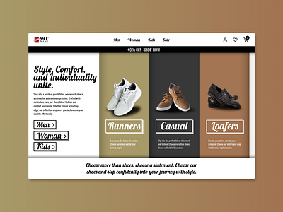 Sneaker shop Web Design branding design ecommerce graphic design illustration logo shoes shop sneaker sneaker shop ui ux web webdesign