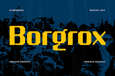 Borgrox Display Font animation branding font fonts graphic design logo nostalgic