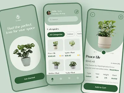 Plant shop - Mobile App design appideas best shot design development following iosdeveloper mobileapp mvdevelopment new and noteworthy popular raisefunds startup tree app uidesign uxdesign webappdevelopment