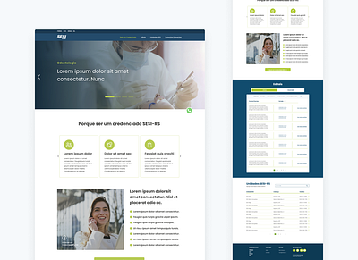 Site Central do Credenciado SESI-RS design product ui ux web design