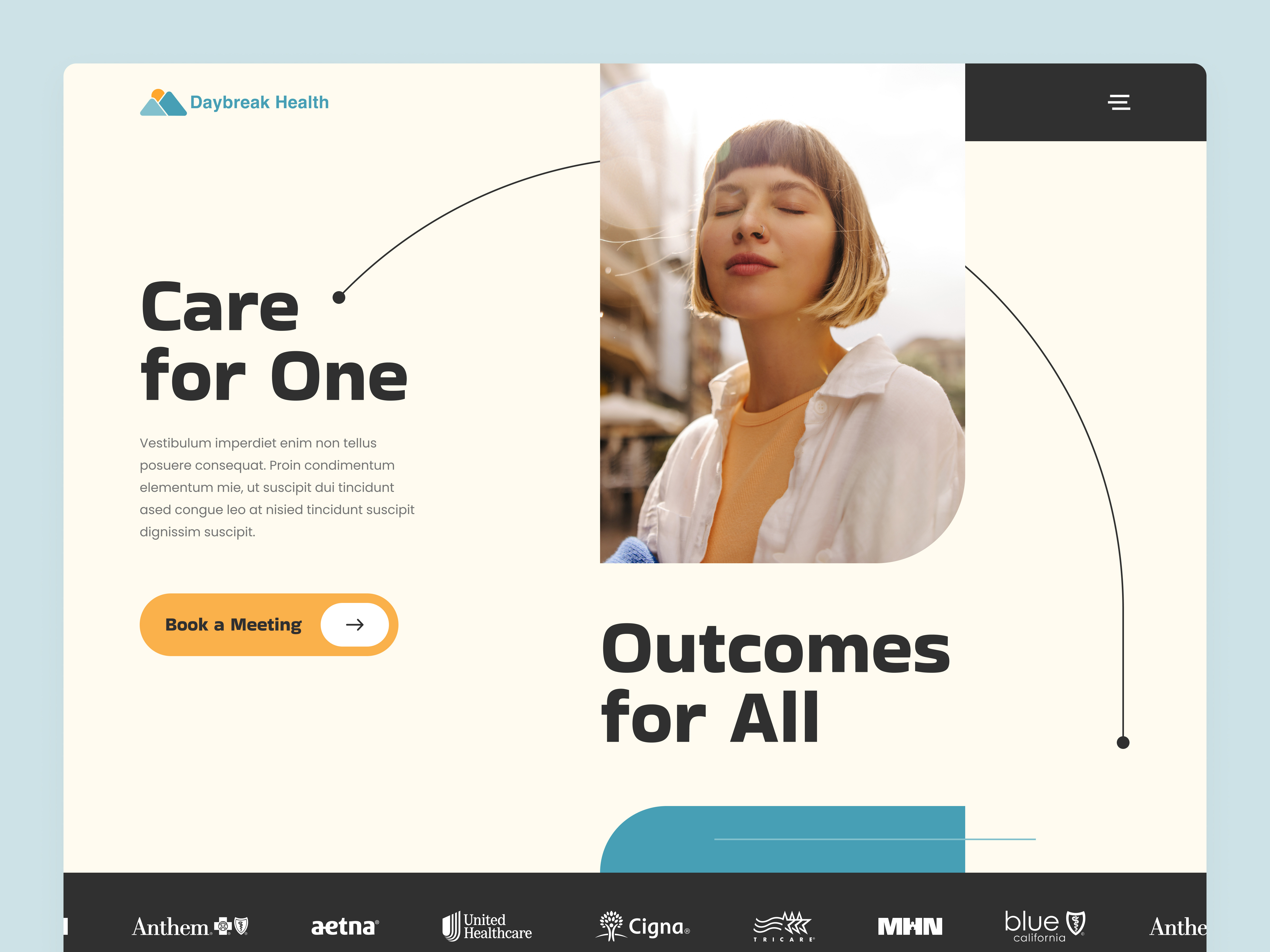 Mental Health - Homepage clean design health health care hospital interface landing page medical medical care service startup ui ux web web design web page website