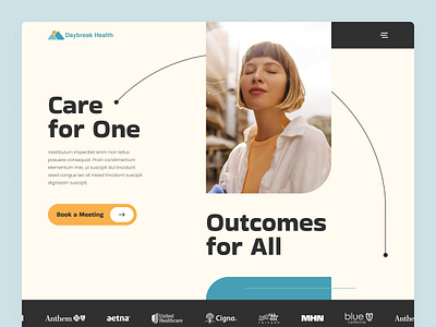 Mental Health - Homepage clean design health health care hospital interface landing page medical medical care service startup ui ux web web design web page website