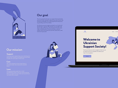 Landing page for non-profit organization graphic landing page design ngo brand stationery design website design website non profit organization