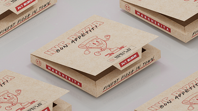 Pizza 3D Packaging Design 3d 3dart 3dmodeling animation c4d cinema4d packagingdesign pizza uv