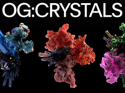 OG:CRYSTALS Collection 3d nft nft collection og art webdesign website