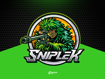 Sniplek Sniper Logo Mascot for Gaming and Community adventure brandidentity branding character clothes esport logo logoadventure mascot sniper sniperlogo survival survivallogo
