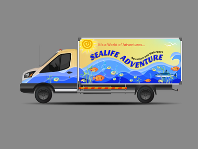 Vehicle Wrap design graphic design illustration outdoor signage typography vector