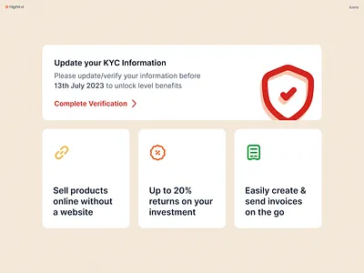 Rayna UI Icons branding component component library dashboard dashboard ui design design system ecommerce figma figma design system figma system fintech icon pack icon set illustration logo saas ui ui component vector