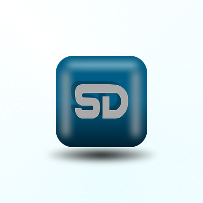 3D icon design with my initials. app branding design graphic design illustration logo typography ui ux vector