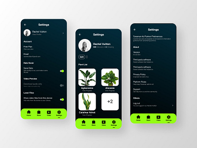 Tanaman - Florist App | Daily UI Challenge 007 (Settings) branding graphic design ui