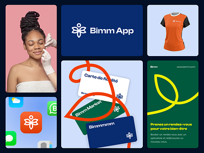 Bimm Logo app beauty brandgideline branding care colored health logo wellness