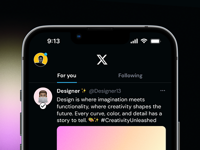 Accounts Already Following Feature on X app colors design gradient product social socialmedia tech twitter ui uidesign uiux ux uxdesign web2 x