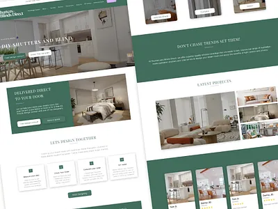 Shutter and Blind branding trend ui ux ux|ui webdesign