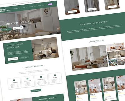 Shutter and Blind branding trend ui ux ux|ui webdesign
