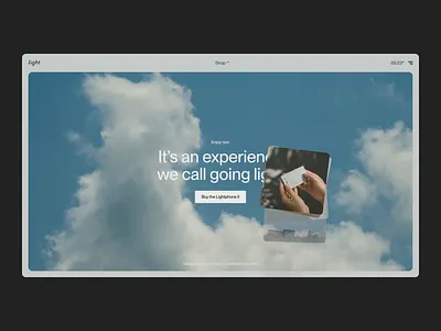The Light Phone - Cursor Interaction animation art direction fly interaction interaction cursor layout light lightphone phone sky smartphone ui webdesign