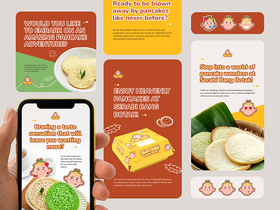 Serabi Bang Botak - Social Media animations brandcollateral branding design emoticon fnb foodandbeverage fun graphic design illustration instagram logo mascot pancake social media vector visualidentity