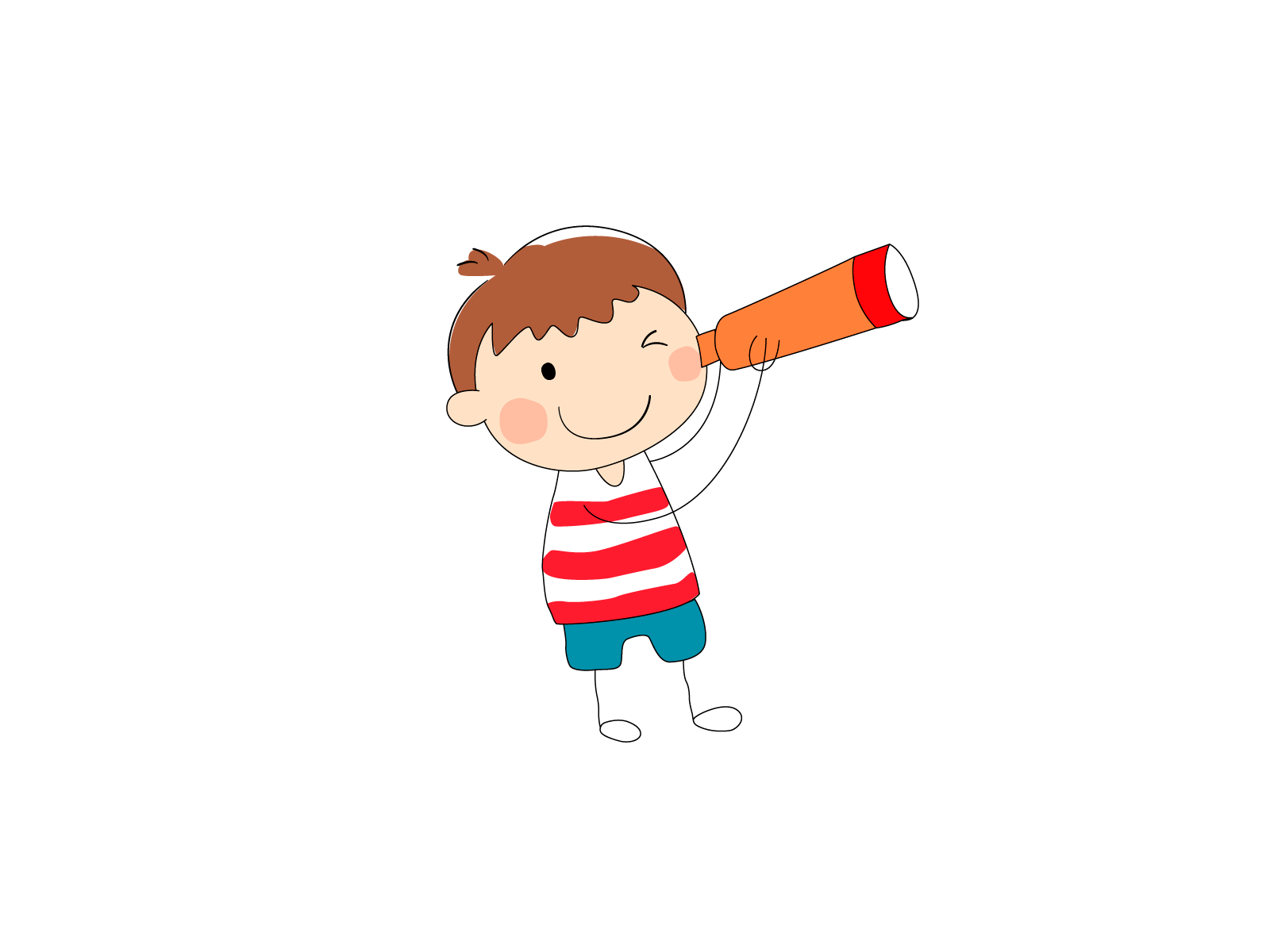 Little genius v.2 adventure baby cartoon child colors genius graphic design illustration logo minimalist simple space spyglass watch