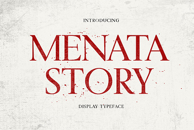 Menata Story Serif Font font graphic design serif typography