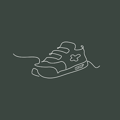 sneaker doodle for krut bmx branding brandmark design doodle illustration lineart logo logotype sneaker wordmark