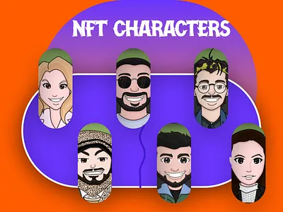 CHARACTERS Design ai art branding characters design designer graphic design graphicdesigner illustration illustrator logo nft ui vector