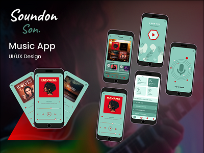 UI/UX Music App Design ai animation app branding design figma graphic design illustrate mobileapp ui uiux ux vector website xd