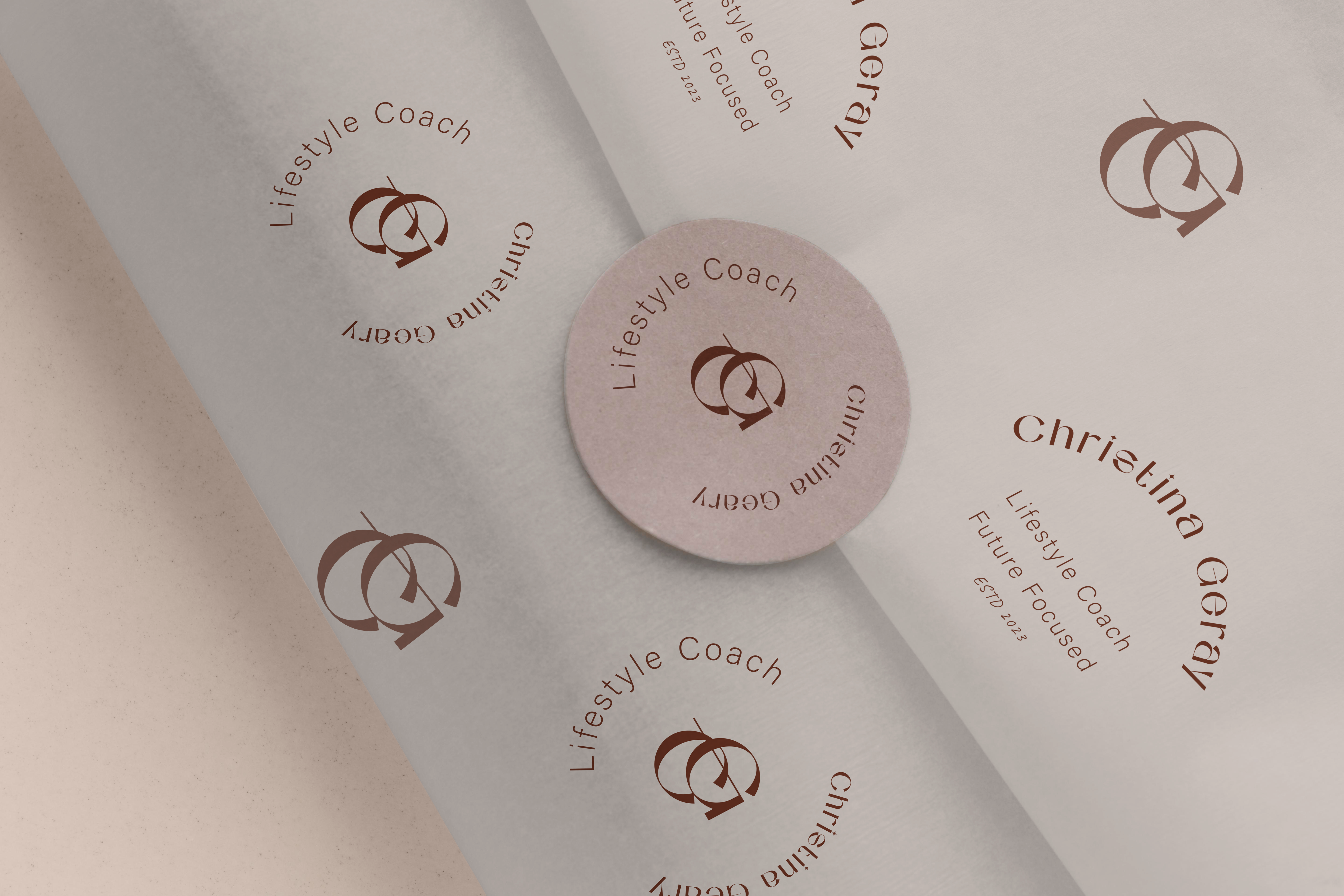 Unused Logo design for a lifestyle coach/CG logo/Monogram branding branding concept coach logo design graphic design illustration logo logotype minimalist logo monogram