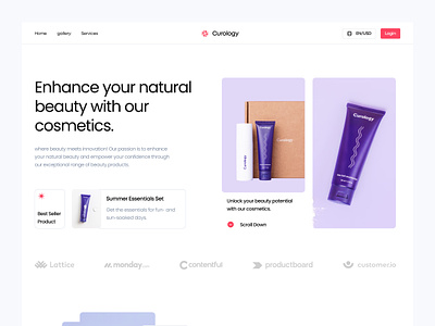 Landing Page - Curology agency beauty business design fashion glow glowing glowup landing page landing page design man skin skincare ui uiux ux webapp website website design woman