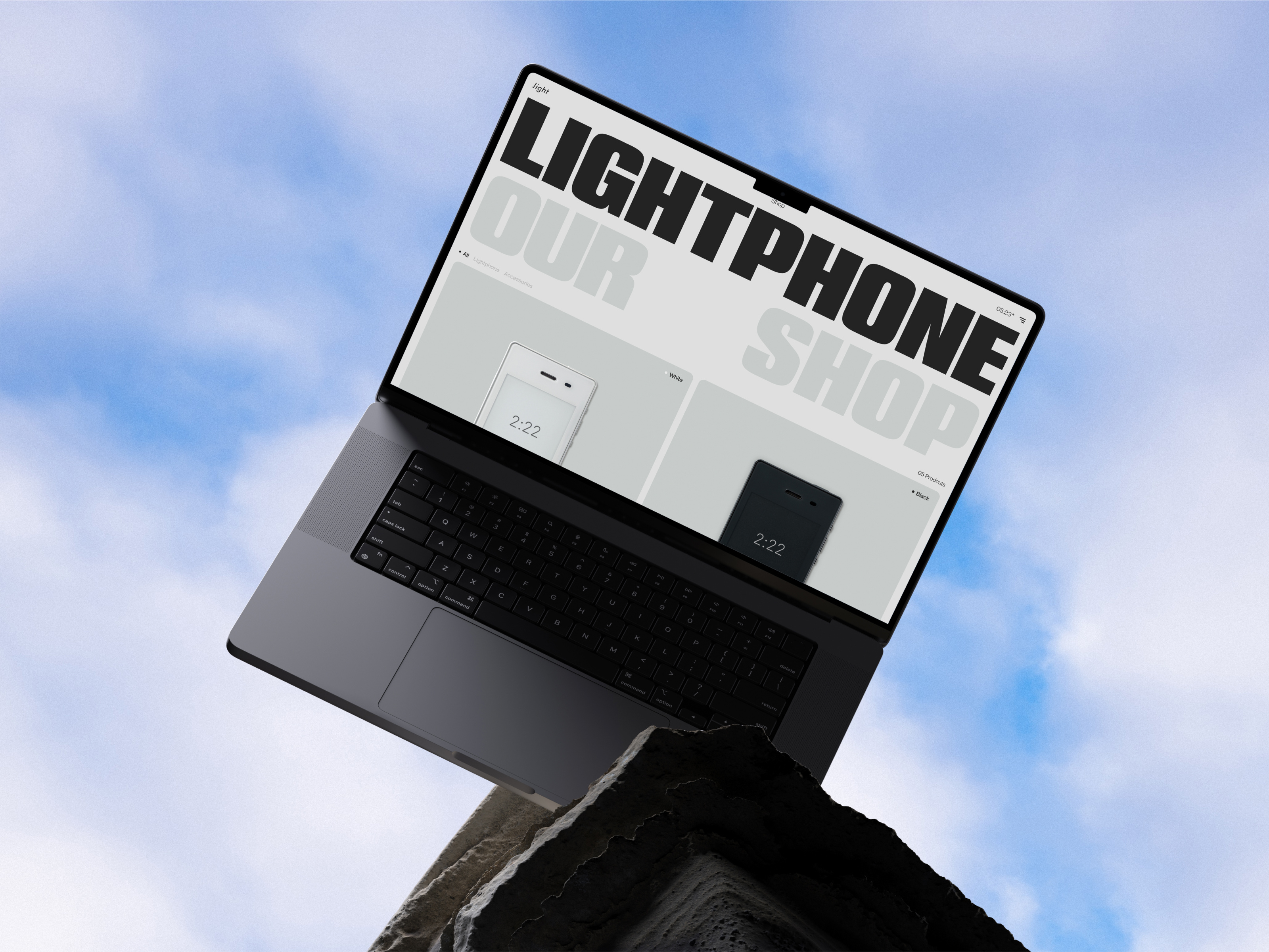 The Light Phone - Shop art direction ecommerce interaction layout light lightphone products scroll shop ui webdesign website