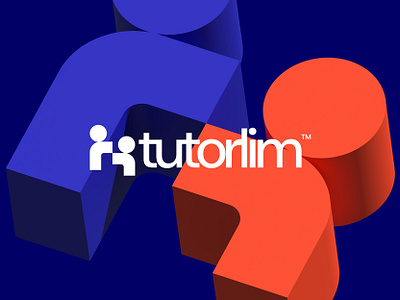 Tutorlim.com - Logo Design for a 1-1 Tutoring Service Company branding design edtech education elegant flat graphic design illustration learning logo modern online person sign software logo startup logo tutoring typography university vector