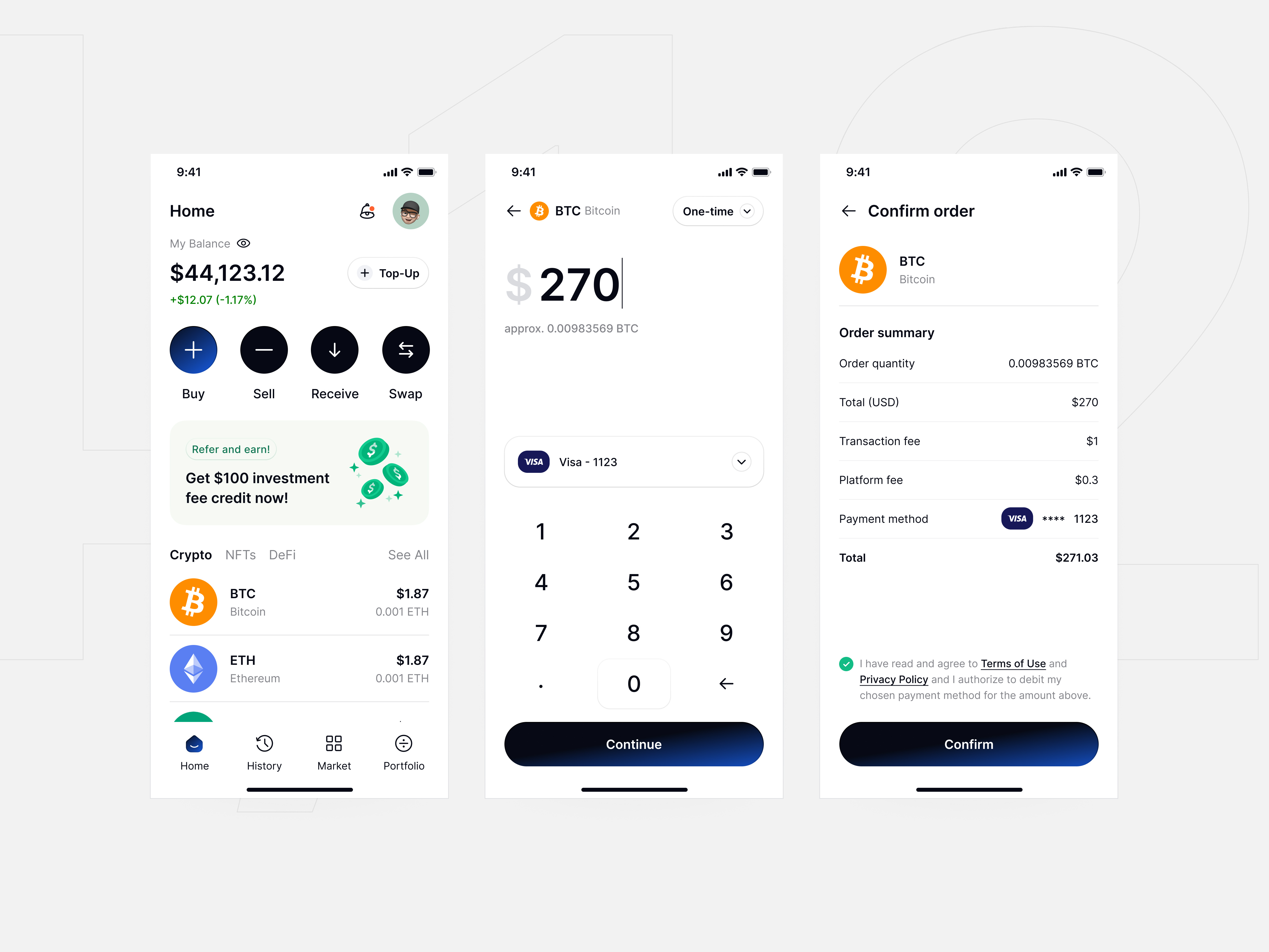 Example of Mobile App Design (Per 3 Screen)