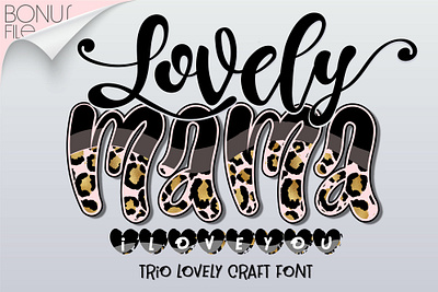 Lovely Mama I love you Font versatile font pair